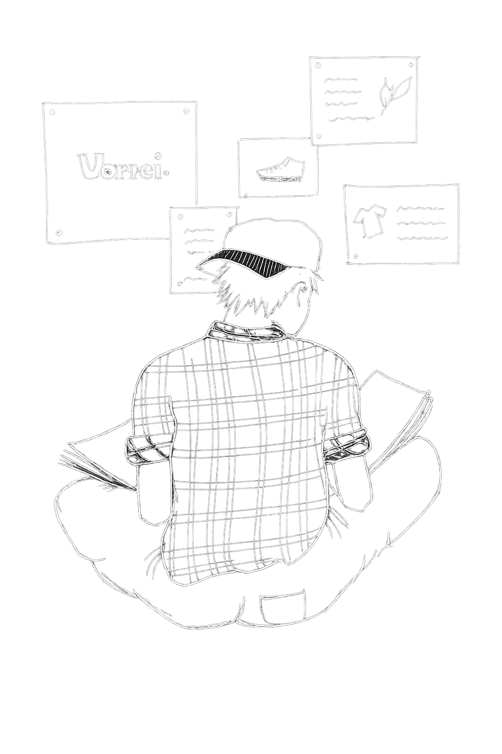 Persona che studia brand e idee per VORREI